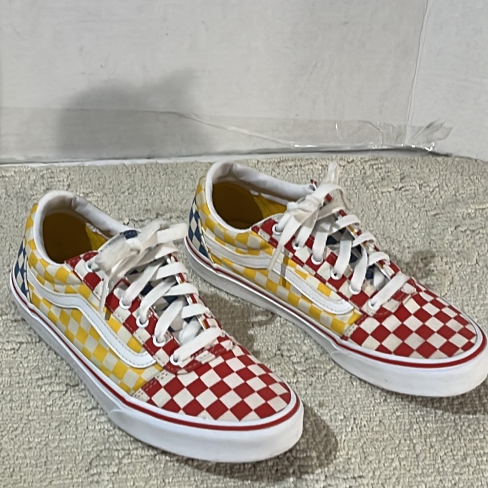 Vans multicolor size 5 youth good Condition - Picture 2 of 12